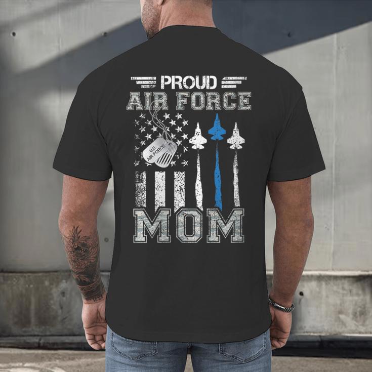 Proud Air Force Mom US Air Force Graduation Mom Men's Back Print T-Shirt