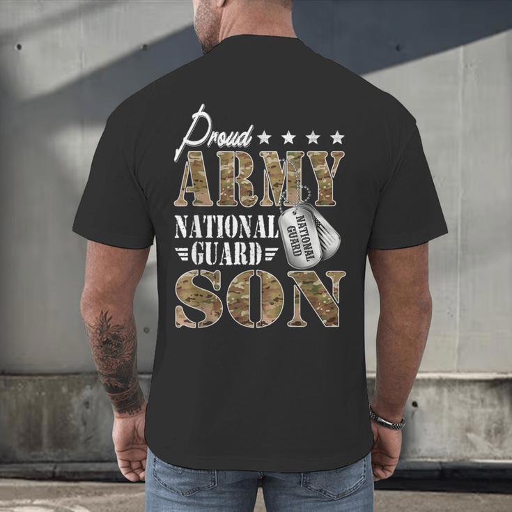 Proud Army National Guard Son National Guard Graduation Men's Back Print T-Shirt