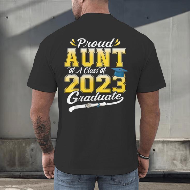 Proud Aunt Of a Class Of 2023 Graduate Senior Graduation Men's Back Print T-Shirt