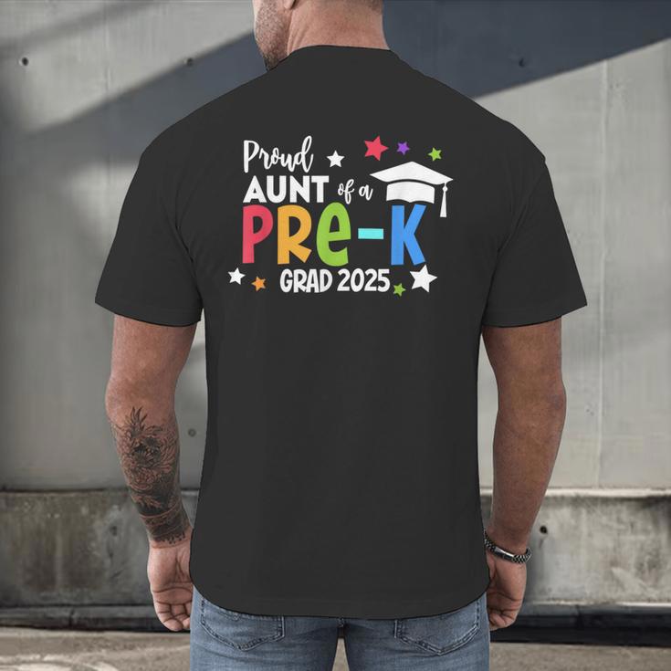 Proud Aunt Of A Pre-K 2025 Graduate Class Of 2025 Graduation Men's Back Print T-Shirt