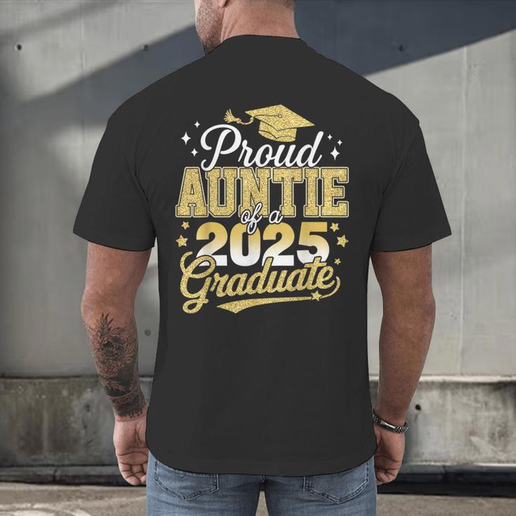 Proud Auntie Of A Class Of 2025 Graduate Senior Graduation Men's Back Print T-Shirt