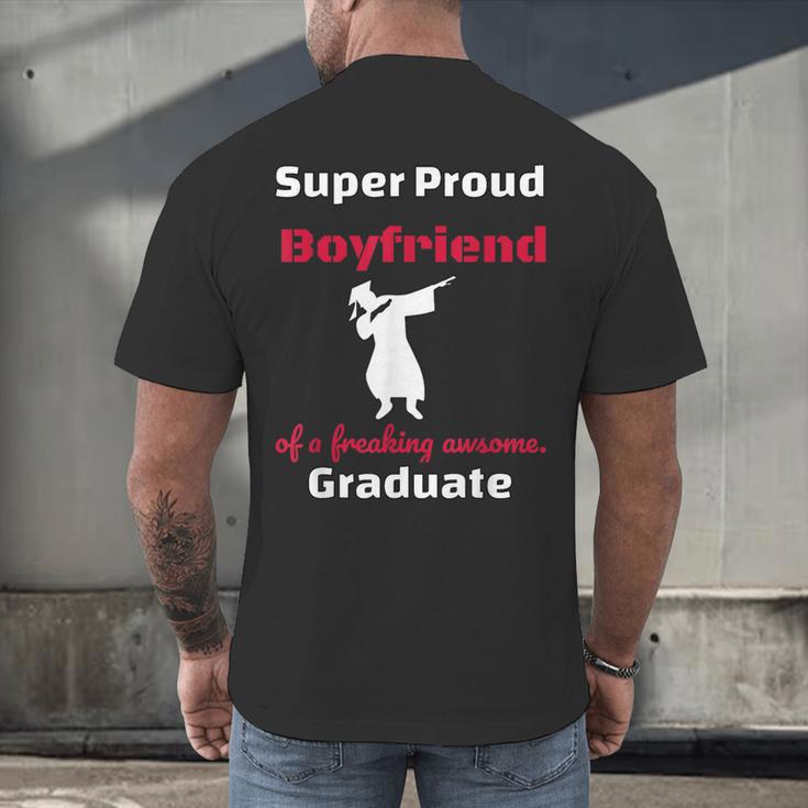 Proud Boyfriend Of 2018 Graduate Dabbing Graduation Men's Back Print T-Shirt