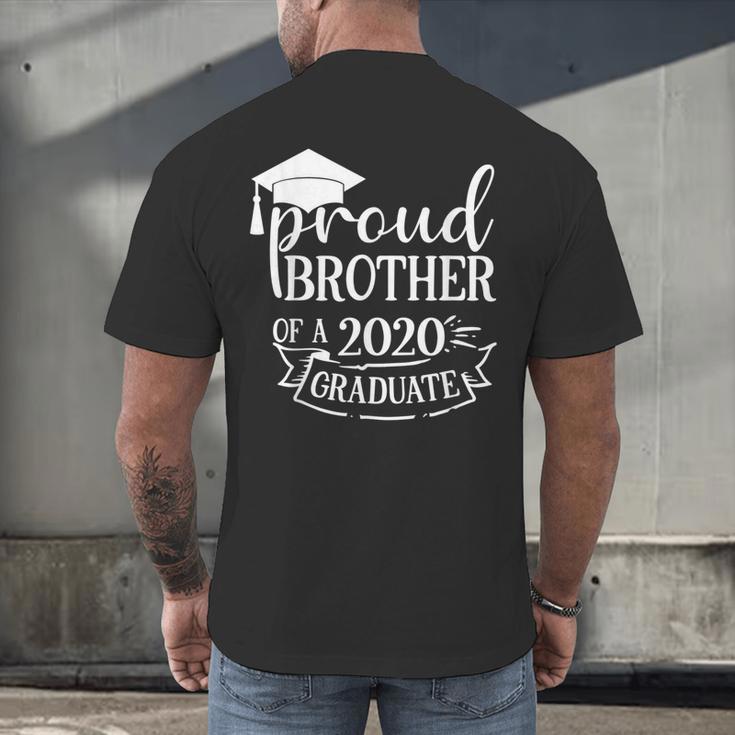 Proud Brother Of a 2020 Graduate Graduation Class Men's Back Print T-Shirt