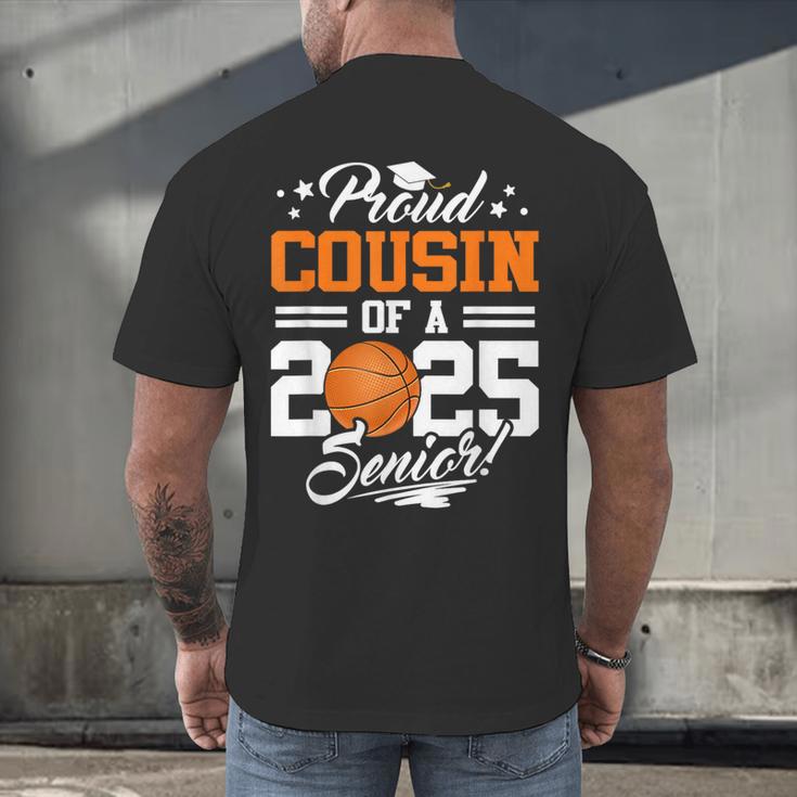 Proud Cousin Of A 2025 Senior Basketball Graduation Men's Back Print T-Shirt