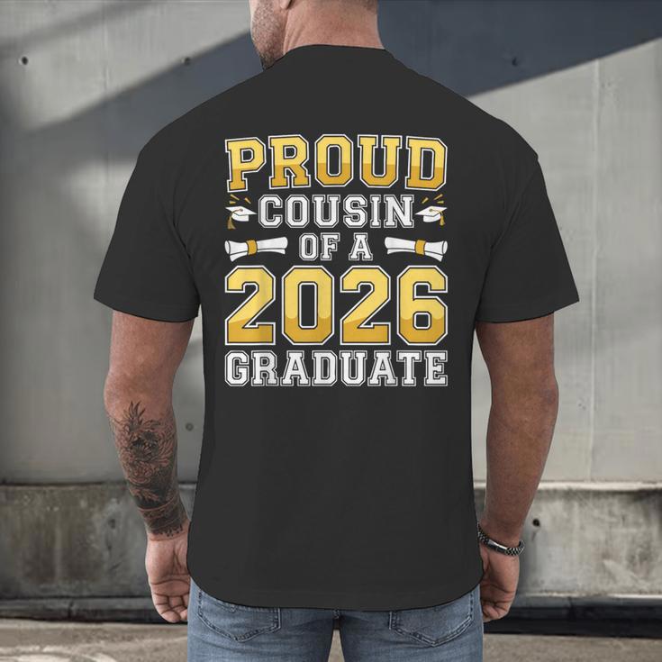 Proud Cousin Of A 2026 Graduate Shirt Class 2026 Graduation Men's Back Print T-Shirt