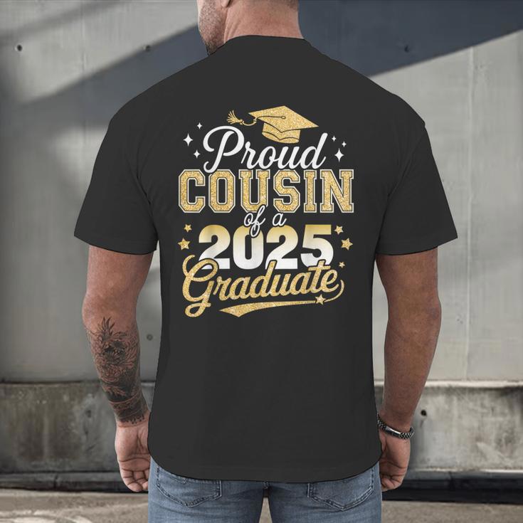 Proud Cousin Of a Class Of 2025 Graduate Senior Graduation Men's Back Print T-Shirt