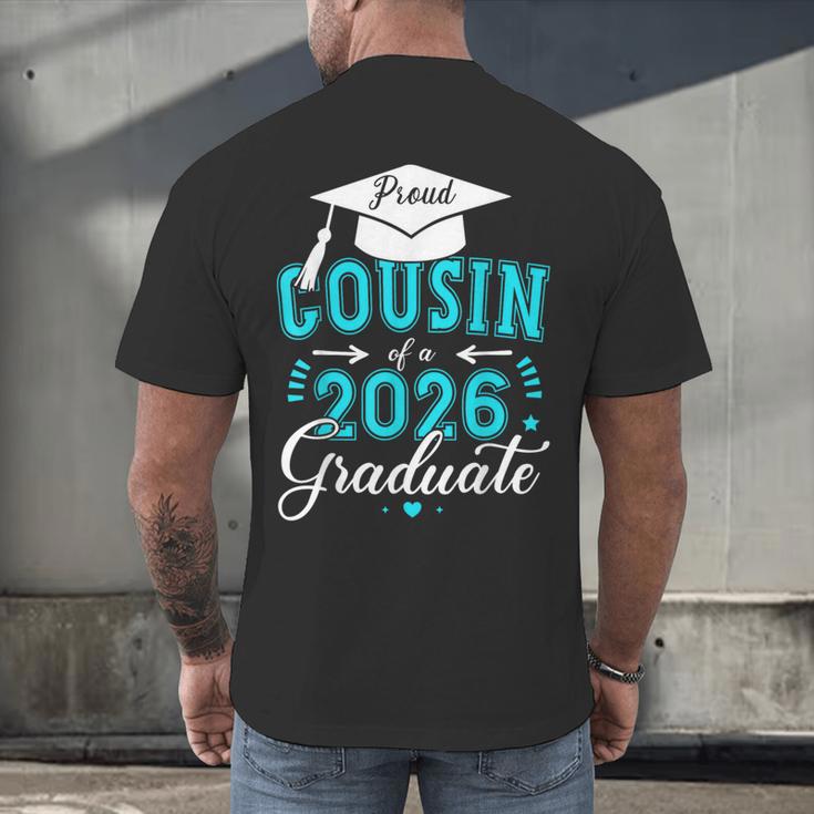 Proud Cousin Of a Class Of 2026 Graduate For Graduation Men's Back Print T-Shirt