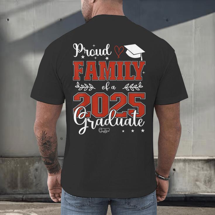 Proud Family Of a Class Of 2025 Graduate For Graduation Men's Back Print T-Shirt