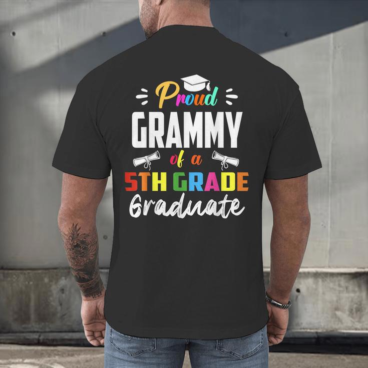 Proud GRAMMY Of A 5th Grade Graduate Graduation 2024 Senior Men's Back Print T-Shirt