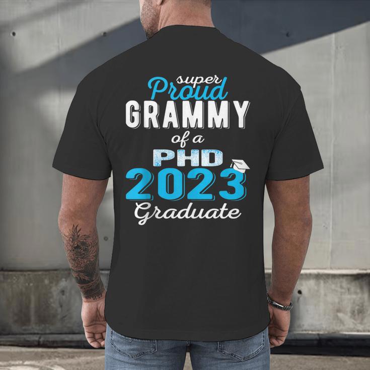 Proud Grammy Class Of 2023 PHD Graduate Doctorate Graduation Men's Back Print T-Shirt
