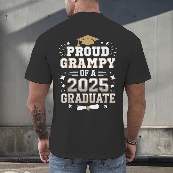 Proud Grampy Of A Class Of 2025 Graduate Senior Graduation Men's Back Print T-Shirt