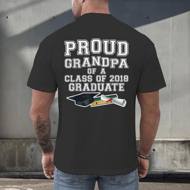 Proud Grandfather Graduation Grandpa Of Grad 2018 Shirt Men's Back Print T-Shirt