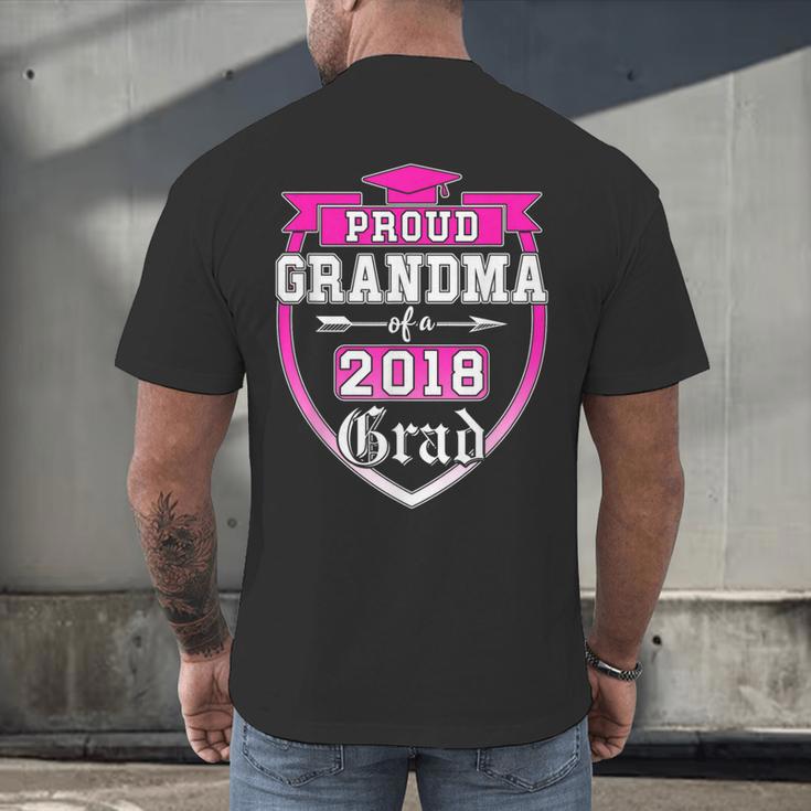 Proud Grandma Of a 2018 Grad Graduation Family Men's Back Print T-Shirt