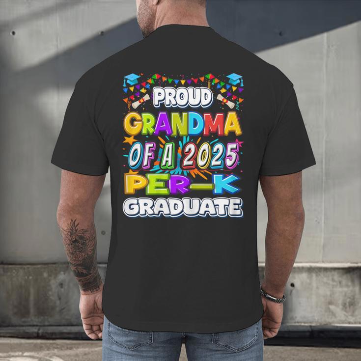 Proud GRANDMA Of a 2025 PRE-K Graduate -Graduation Men's Back Print T-Shirt