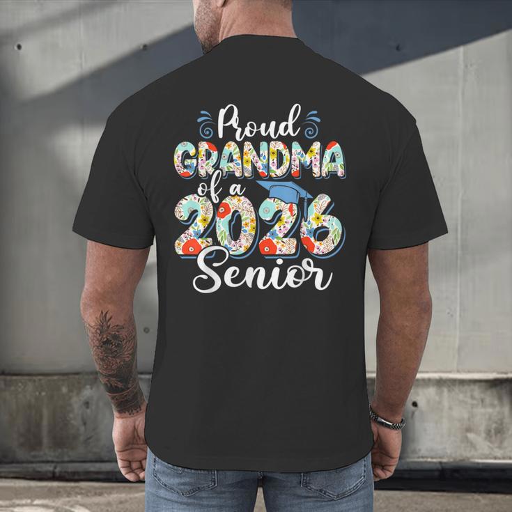 Proud Grandma Of a 2026 Graduate For Family Graduation Men's Back Print T-Shirt
