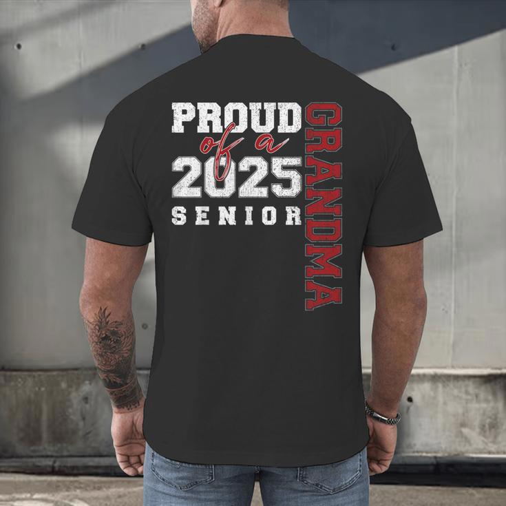 Proud Grandma Of A Class Of 2025 Senior Graduation 25 Men's Back Print T-Shirt