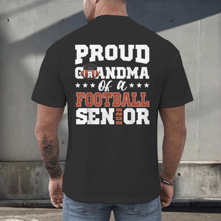 Proud Grandma Of a Football Senior 2026 Graduation Men's Back Print T-Shirt
