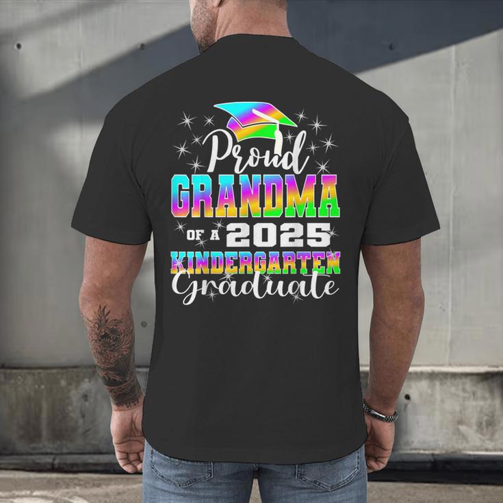 Proud Grandma Of Kindergarten Graduate 2025 Graduation Men's Back Print T-Shirt
