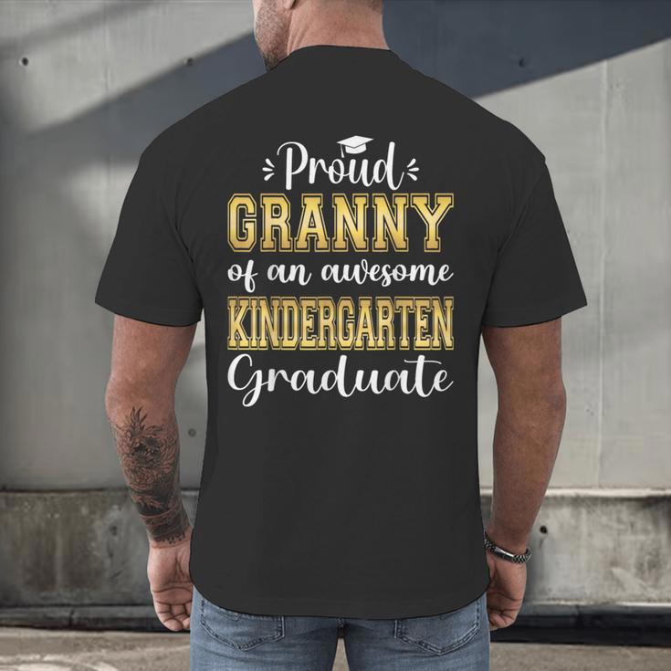Proud Granny Of Kindergarten Graduate 2024 Graduation Granny Men's Back Print T-Shirt