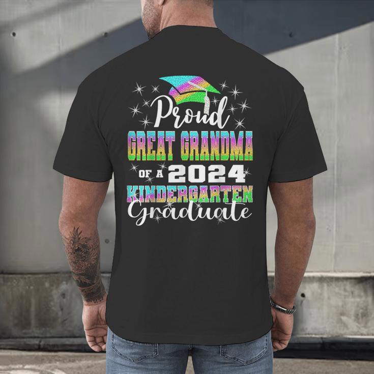 Proud Great Grandma Of Kindergarten Graduate 2024 Graduation Men's Back Print T-Shirt
