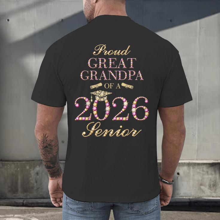 Proud Great Grandpa Of A 2026 Senior Graduate Graduation Men's Back Print T-Shirt
