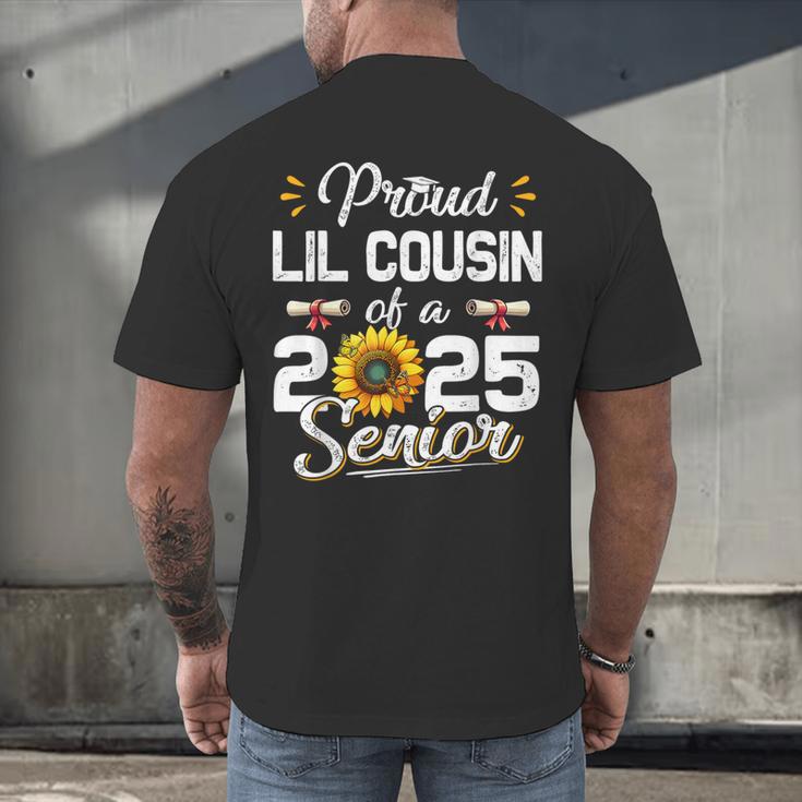Proud Lil Cousin Of A Class Of 2025 Senior Graduation 2025 Men's Back Print T-Shirt