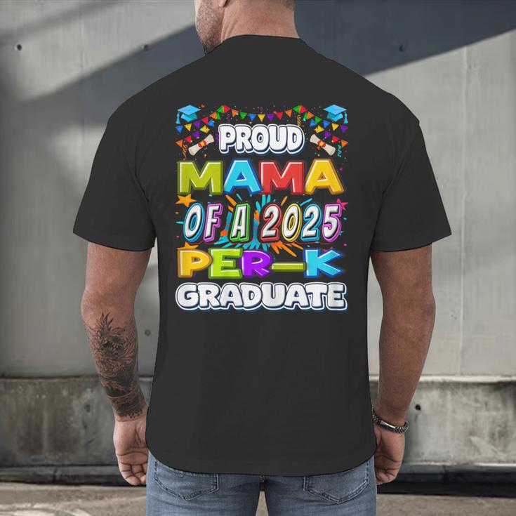 Proud MAMA Of a 2025 PRE-K Graduate -Graduation Men's Back Print T-Shirt