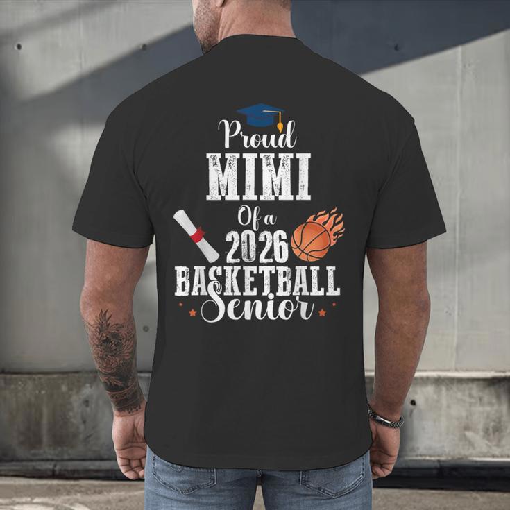 Proud MIMI Of 2026 Basketball Senior Class Graduation Men's Back Print T-Shirt