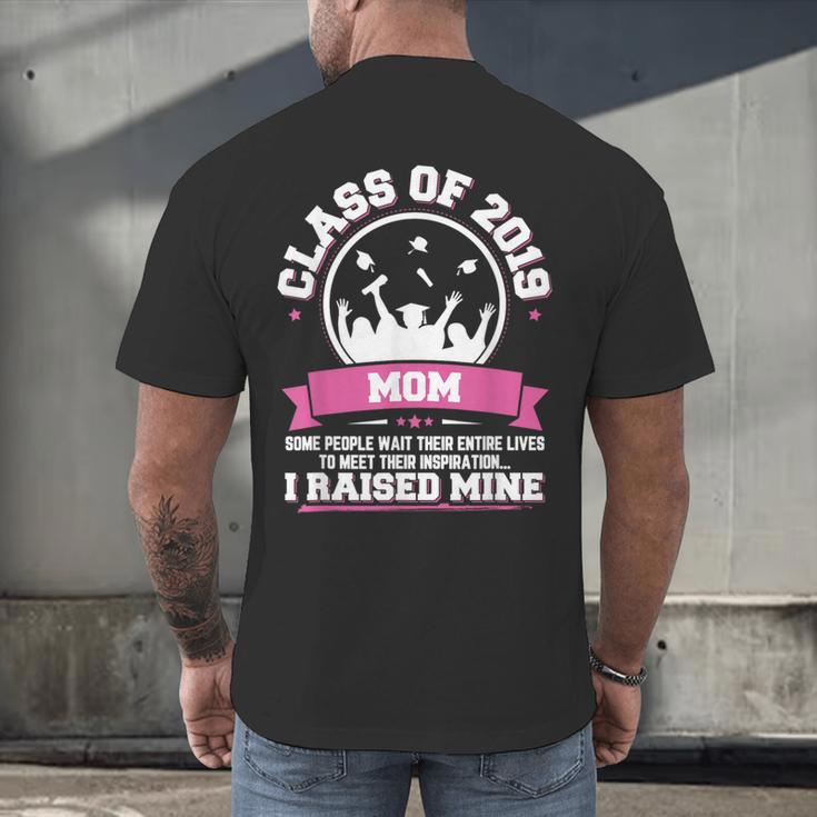 Proud Mom Of A Class Of 2019 Graduate TShirt Graduation Men's Back Print T-Shirt