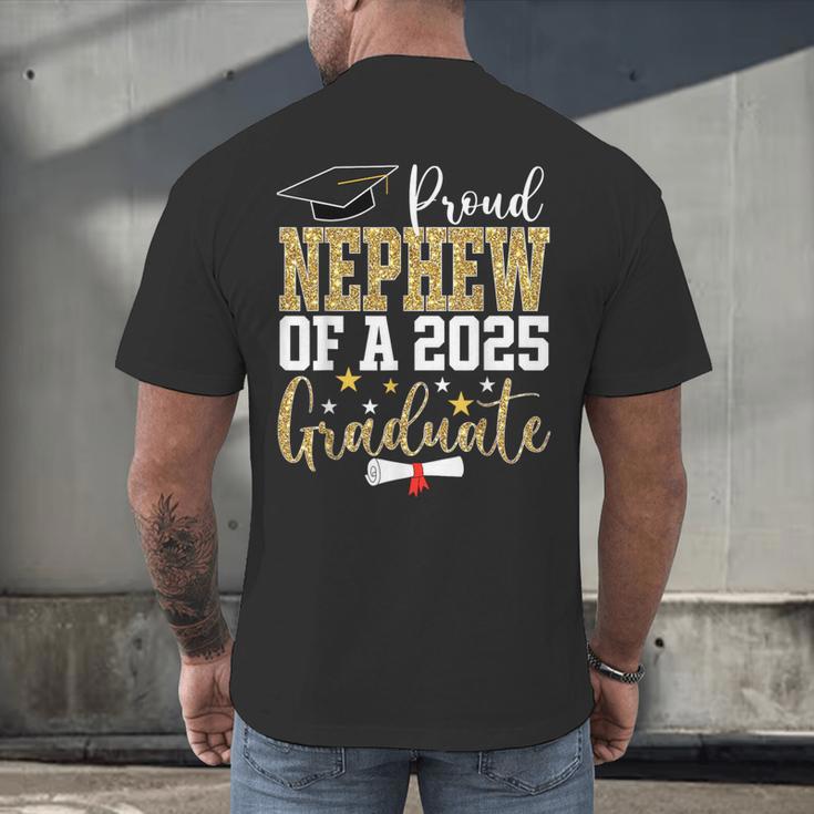 Proud Nephew Of A 2025 Graduate Nephew Graduation 2025 Men's Back Print T-Shirt