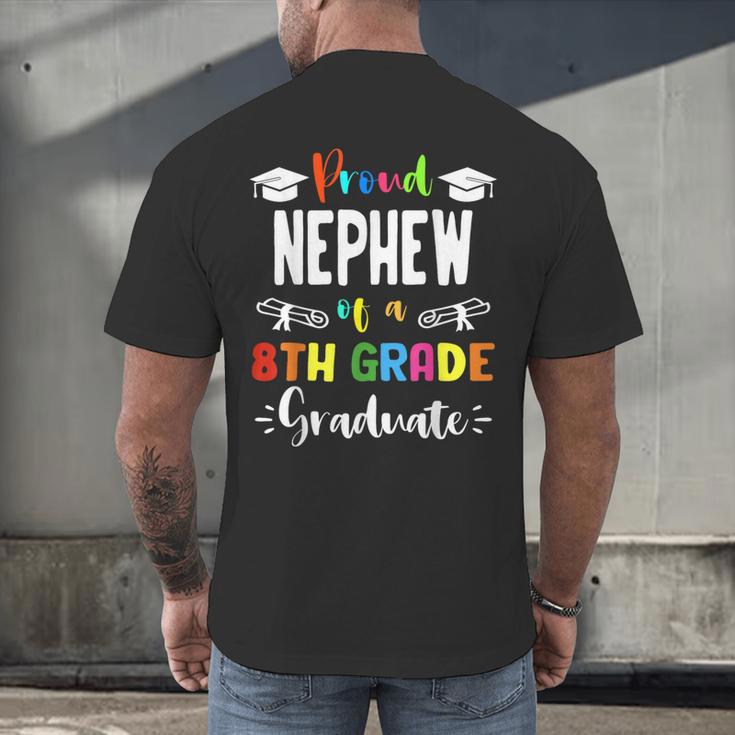 Proud NEPHEW Of A 8th Grade Graduate Graduation 2024 Class Men's Back Print T-Shirt