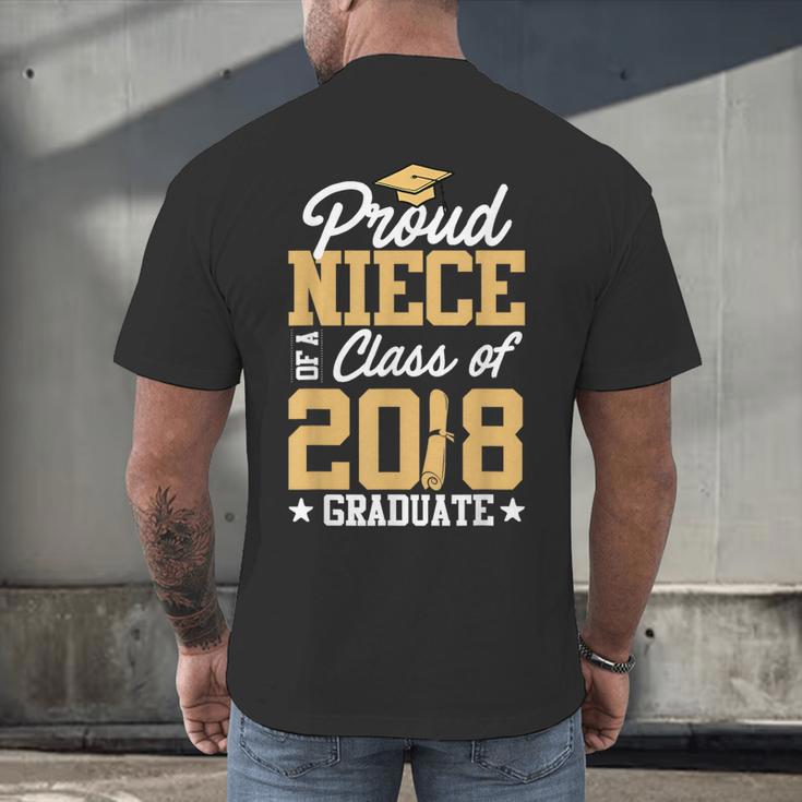Proud Niece Graduation Shirts For Family 2018 Men's Back Print T-Shirt