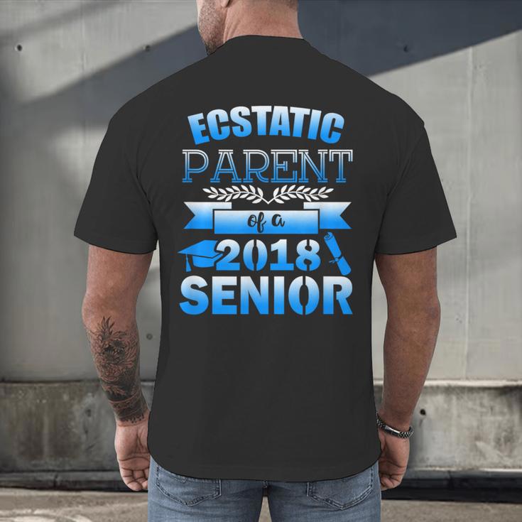 Proud Parent Of a 2018 Senior Graduation Men's Back Print T-Shirt