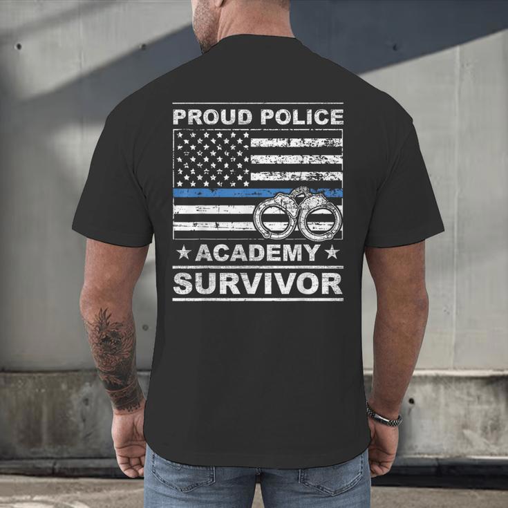 Proud Police Academy Survivor Graduation Men's Back Print T-Shirt