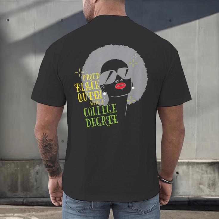 Proud Queen College Graduation Men's Back Print T-Shirt