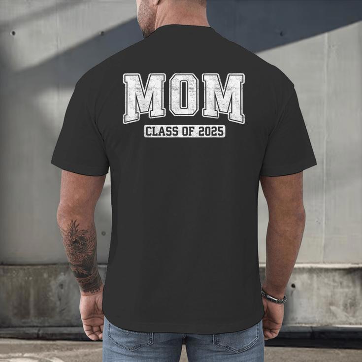 Proud Senior Mom Class Of 2025 Graduate Graduation 25 Men's Back Print T-Shirt