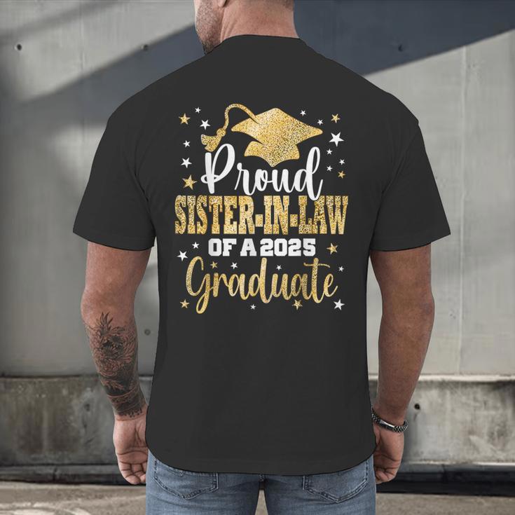 Proud Sister-In-Law Of Class 2025 Graduate Senior Graduation Men's Back Print T-Shirt