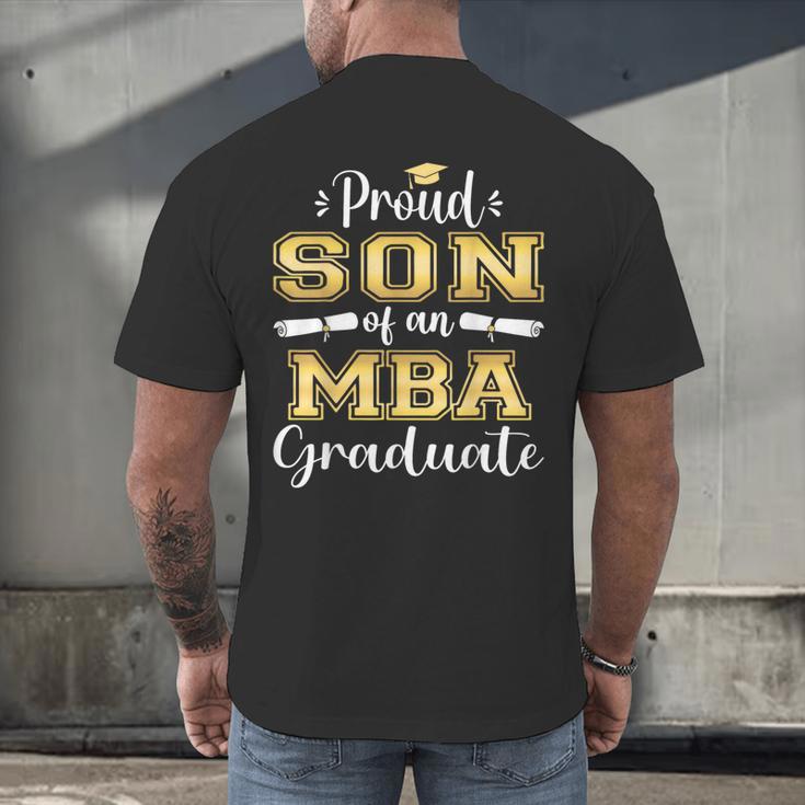 Proud Son Of 2023 Class MBA Graduate Family Graduation Men's Back Print T-Shirt