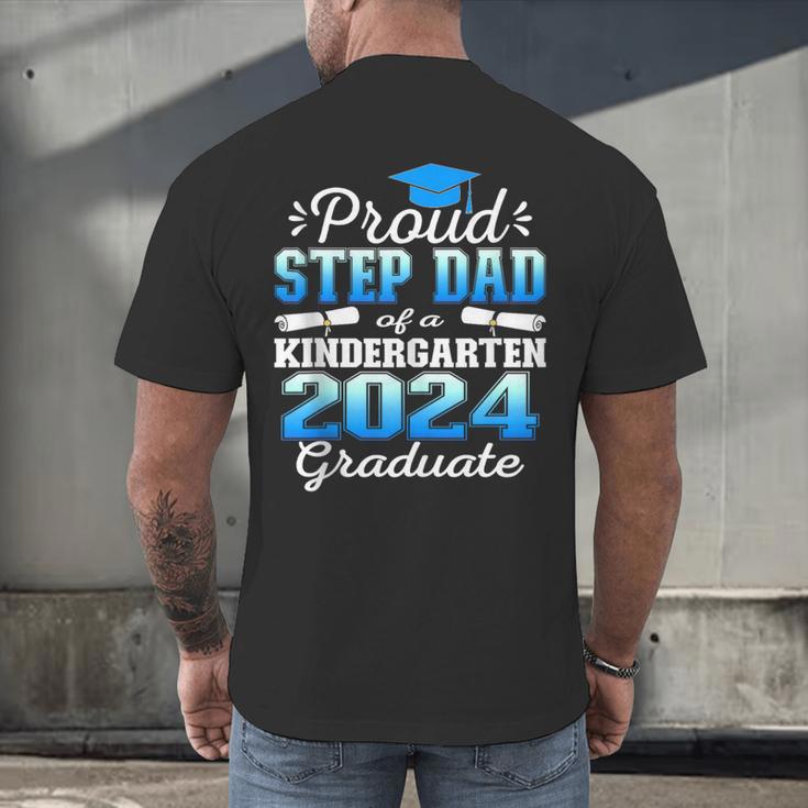 Proud Step Dad Of Kindergarten Graduate 2024 Graduation Step Men's Back Print T-Shirt
