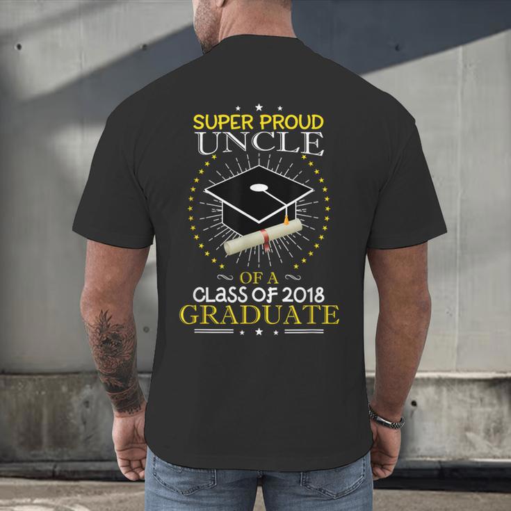 Proud Uncle The Class Of 2018 Graduate Graduation Shirt S2 Men's Back Print T-Shirt