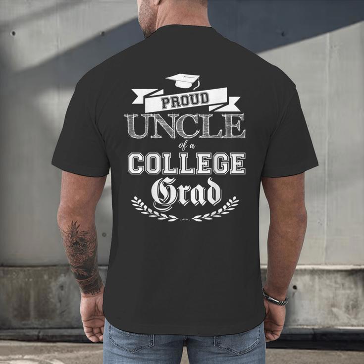 Proud Uncle Of a College Grad 2019 Family Graduation Shirt Men's Back Print T-Shirt