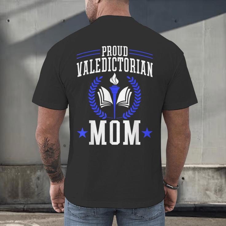 Proud Valedictorian Mom Graduation Grad Mom Class Of 2025 Men's Back Print T-Shirt