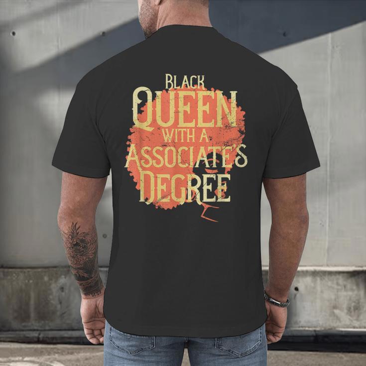 Queen Associate Degree Afrocentric GraduationShirt Men's Back Print T-Shirt