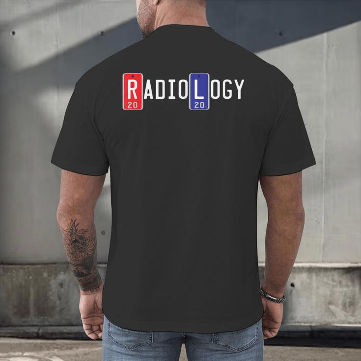 Radiology Tech X-Ray Markers 2020 Graduation Men's Back Print T-Shirt