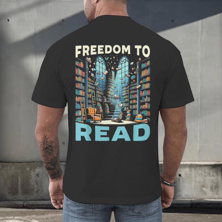 Read Banned Books Bookworm Book Lover Reading Literature Men's Back Print T-Shirt Read Banned Books Bookworm Book Lover Reading Literature Men's Back Print T-Shirt