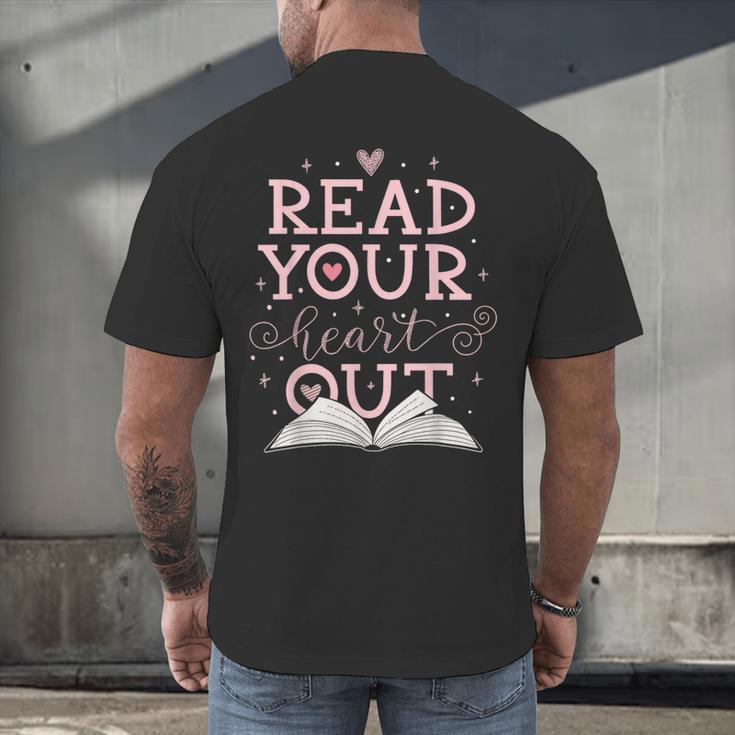 Read Your Heart Out Book Adventures In Pages Men's Back Print T-Shirt