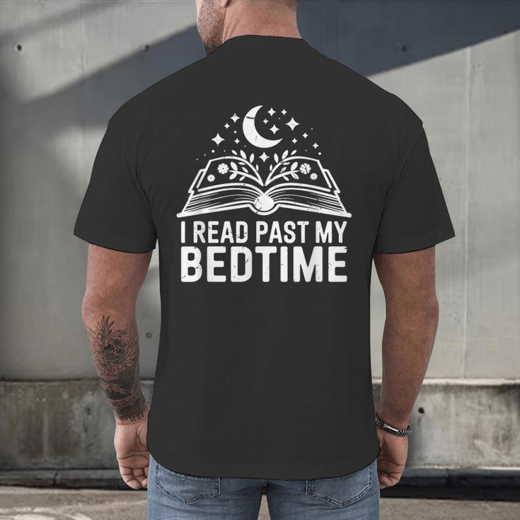 I Read Past My Bedtime Book Lover For Women Men Kids Men's Back Print T-Shirt
