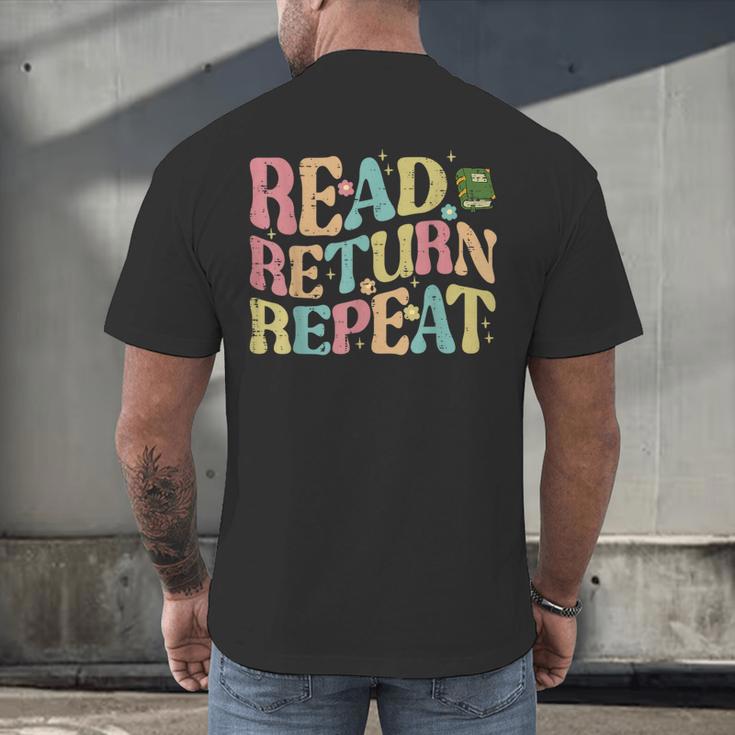 Read Return Repeat Read Reading Book Librarian Men Women Men's Back Print T-Shirt Read Return Repeat Read Reading Book Librarian Men Women Men's Back Print T-Shirt
