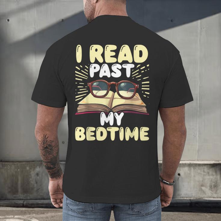 Reading Books For Kids Book Lover Bookworm Librarian Men's Back Print T-Shirt