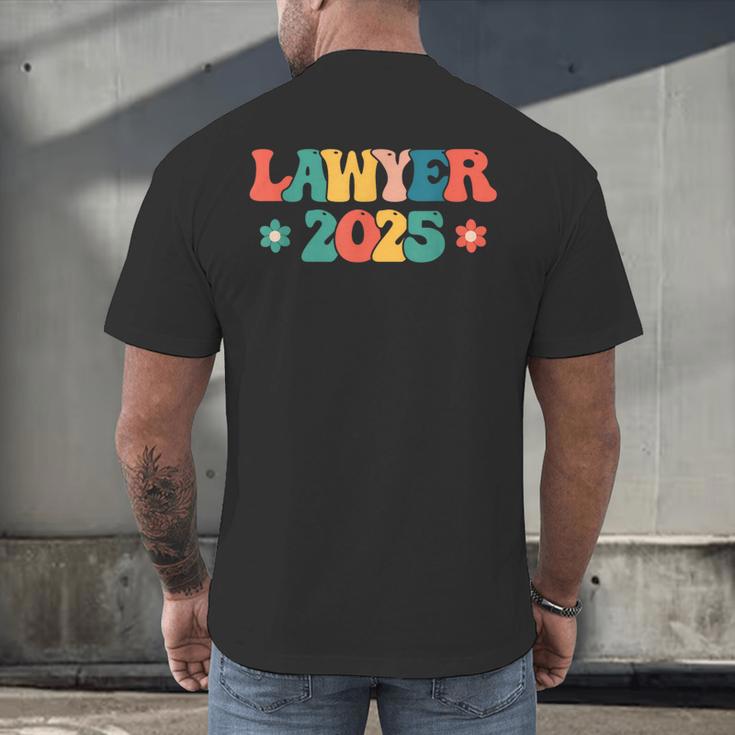 Retro Lawyer 2025 Attorney School Graduation Student Lawyer Men's Back Print T-Shirt